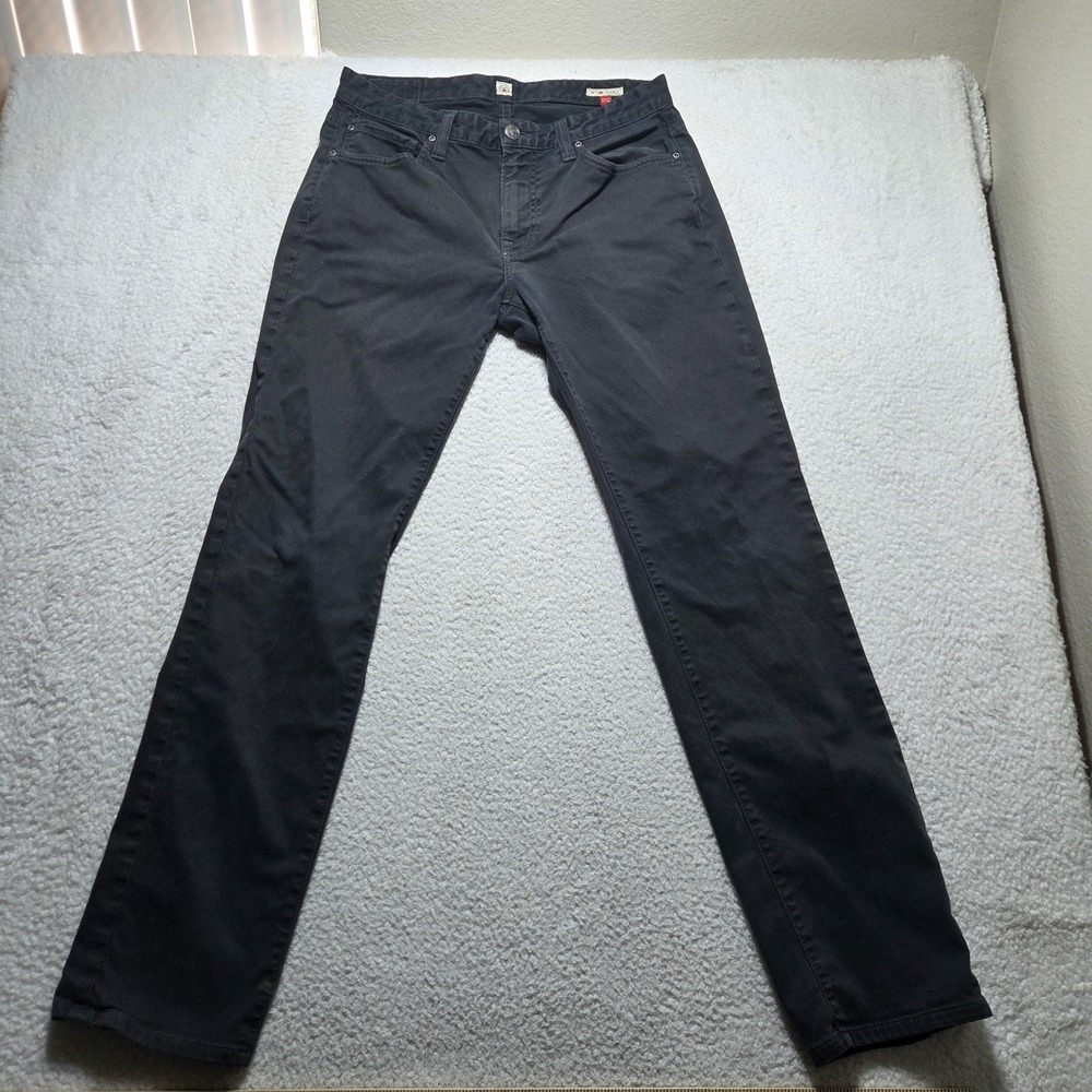 Agave Denim Classic No. 11 Jeans Mens 32x34 Black Straight Stretch Made In USA